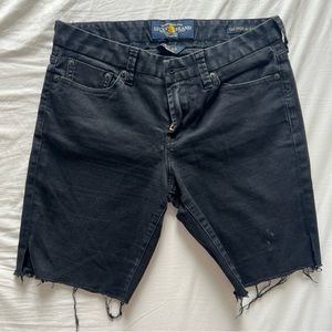 Black Jean Cutoffs